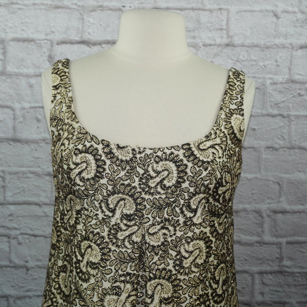 Vintage 60s Dynasty Regency Brocade Gown Dress - Picture 2 of 9
